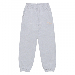 ROUND SCRIPT BOUCLE LOGO PANTS GREY