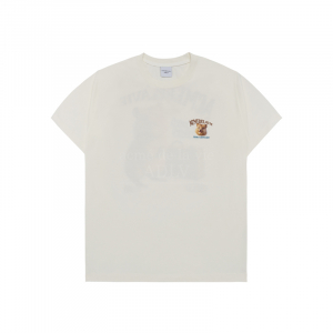 WORLD WIDE TRAVEL QUOKKA ARTWORK SHORT SLEEVE T-SHIRT (OVERSEAS EXCLUSIVE) CREAM