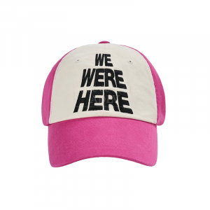 WE WERE HERE TWO TONE BALL CAP PINK