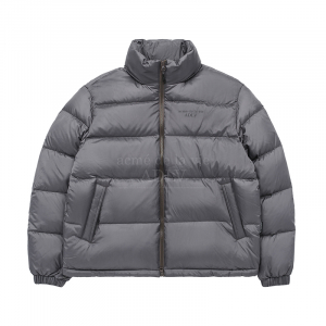 BASIC LOGO OVERSIZE DUCK DOWN JACKET BROWN