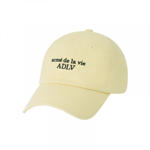 BASIC SMALL LOGO BALL CAP LIGHT YELLOW