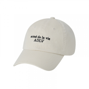 BASIC SMALL LOGO BALL CAP BEIGE