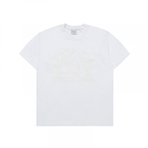 LAYER OLD SCHOOL PRINTING SHORT SLEEVE T-SHIRT WHITE