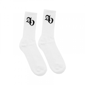 BIG SYMBOL LOGO SOCKS WHITE