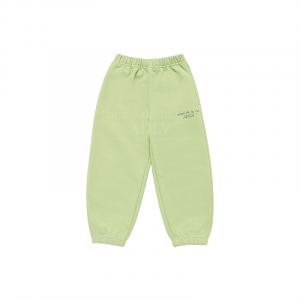 KIDS BASIC LOGO PANTS LIGHT GREEN