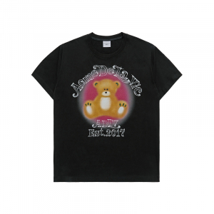 BLUR SKETCH BEAR SHORT SLEEVE T-SHIRT BLACK