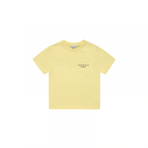 KIDS BASIC LOGO SHORT SLEEVE T-SHIRT LIGHT YELLOW