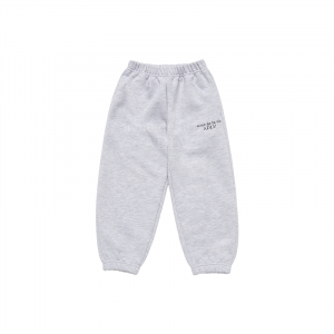 KIDS BASIC LOGO PANTS MELANGE