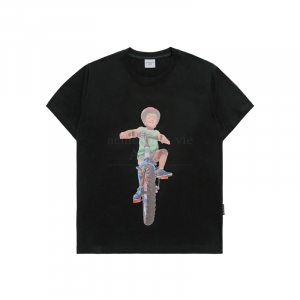 BICYCLES BOY BABY FACE SHORT SLEEVE T-SHIRT (OVERSEAS EXCLUSIVE) BLACK