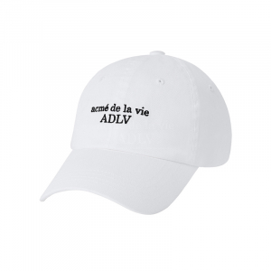 BASIC SMALL LOGO BALL CAP WHITE