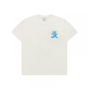 CRAYON THREE BEAR ARTWORK SHORT SLEEVE T-SHIRT CREAM