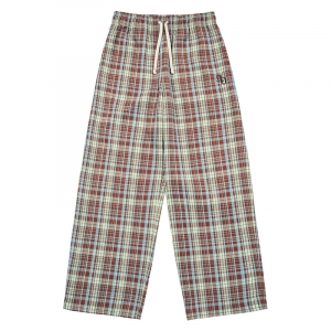 TARTAN CHECK WIDE LONG PANTS MINT