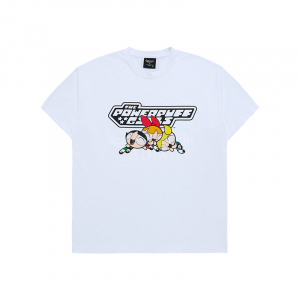 THE POWERPUFF GIRLS X acmé de la vie logo t-shirts WHITE