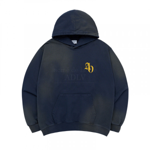 NEW SYMBOL LOGO SPRAY WASHING HOODIE NAVY