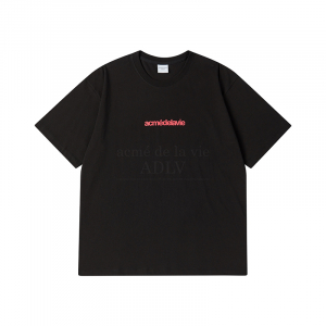 CONNECT LOGO BASIC SHORT SLEEVE T-SHIRT BLACK